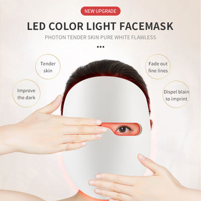 قناع العلاج بالضوء LED قناع الوجه علاج حب الشباب التهاب الفوتون